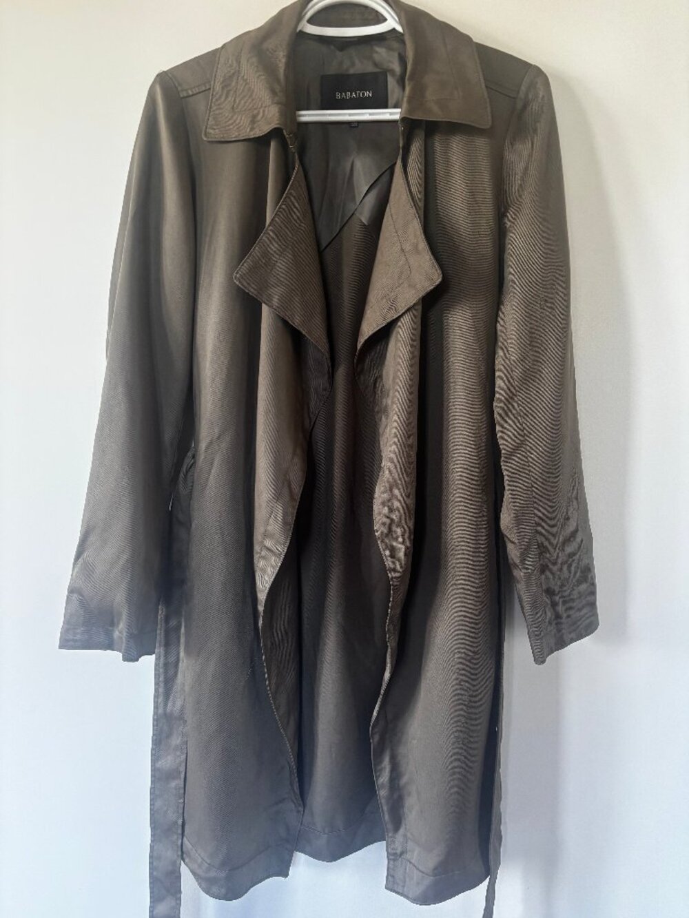Aritzia Trench Coat (Green/Olive) - Size Medium